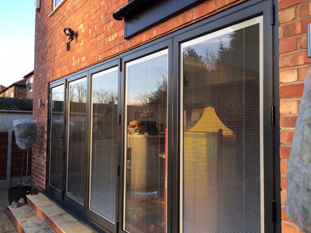 Anthracite Grey 7016 Aluminium Bi Folding Doors The Window Company