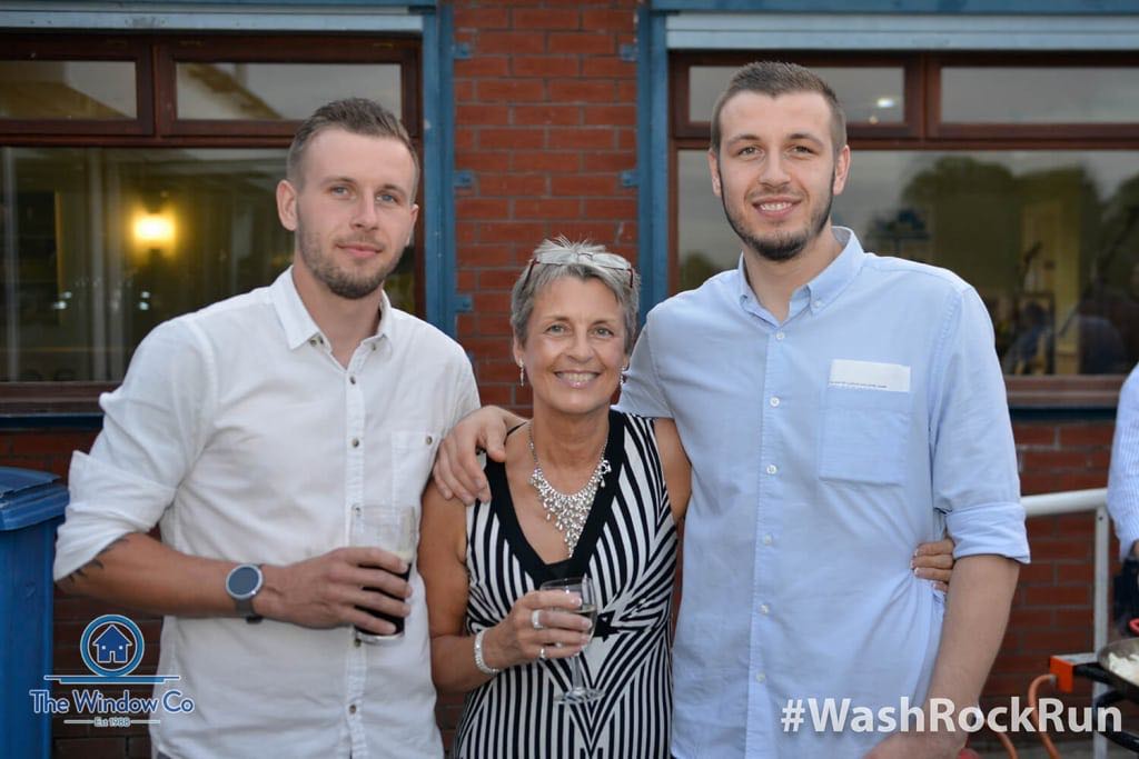Lesley with sons Darren & Craig